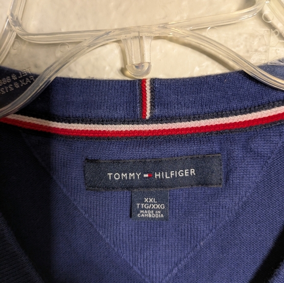 Tommy Hilfiger Men's Blue Sweater Size XXL Pre-owned - Picture 7 of 7